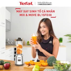 Máy xay sinh tố mini 2 cối 600ml Tefal Mix & Move BL15FD30 300W