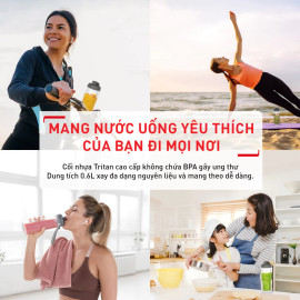 Máy xay sinh tố mini 2 cối 600ml Tefal Mix & Move BL15FD30 300W