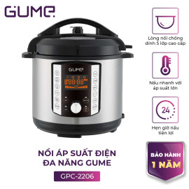 Nồi áp suất điện 5L Gume Hàn Quốc GMPC-2206 công suất 900W