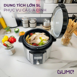 Nồi áp suất điện 5L Gume Hàn Quốc GMPC-2206 công suất 900W