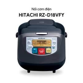 Nồi cơm điện tử Double Cook Hitachi RZ-D18VFY(OBK) dung tích 1.8L xuất xứ Thái Lan