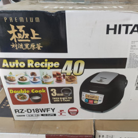 Nồi cơm điện tử 1.8 lít Hitachi RZ-D18WFY (BK) công nghệ Double Cook, sản xuất Thái Lan