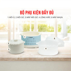 Nồi nấu chậm, chưng yến đa năng Kalpen SK2 dung tích 1L, hàng Đức