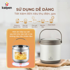 Nồi ủ nhiệt chân không 5L Kalpen E12 chuẩn hàng Đức, bảo hành 2 năm