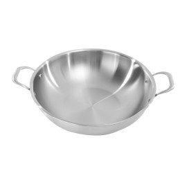 Chào xào Inox 304 thân đúc đáy liền Pencica Italy 36cm hàng xuất EU