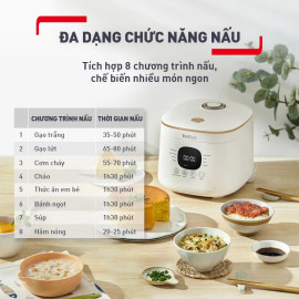 Nồi cơm điện tử Tefal Rice Mate Mini RK515168 dung tích 0.7L, bảo hành 2 năm