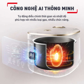 Nồi cơm điện tử Tefal Rice Mate Mini RK515168 dung tích 0.7L, bảo hành 2 năm