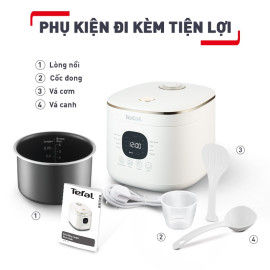 Nồi cơm điện tử Tefal Rice Mate Mini RK515168 dung tích 0.7L, bảo hành 2 năm