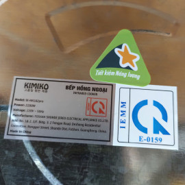 Bếp hồng ngoại Kimiko Hàn Quốc IK-HN182Pro công suất 2200W