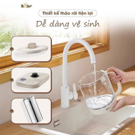Bình thùy tinh pha trà giữ nhiệt Bear 1.5L SB-PT15K, công suất 1000W