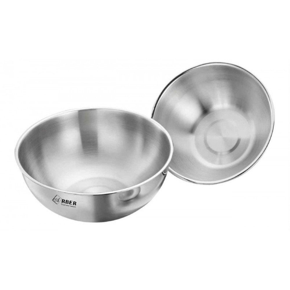 Bộ 2 tô trộn Inox cao cấp Arber AN-06VH (20cm và 24cm)
