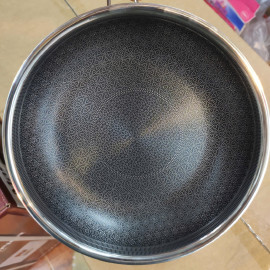 Chảo Inox 304 đúc liền chống dính Blackcube Kimscook Make Up 22cm