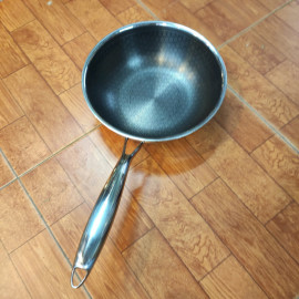 Chảo sâu lòng Inox 304 đúc liền chống dính Blackcube Kimscook Make Up 22cm