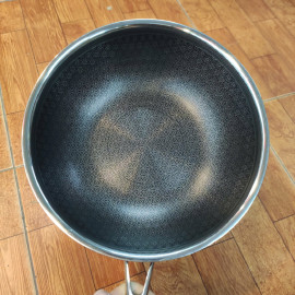 Chảo sâu lòng Inox 304 đúc liền chống dính Blackcube Kimscook Make Up 22cm