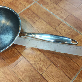 Chảo sâu lòng Inox 304 đúc liền chống dính Blackcube Kimscook Make Up 22cm