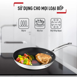 Chảo xào chống dính Inox cao cấp Tefal Cook Eat B9221904 size 28cm