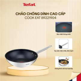 Chảo xào chống dính Inox cao cấp Tefal Cook Eat B9221904 size 28cm