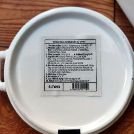 Dĩa sứ tròn đựng gia vị 2 quai Casa Zen designed by Lock&Lock SLT693