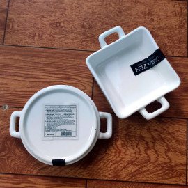 Dĩa sứ đựng gia vị 2 quai Casa Zen designed by Lock&Lock SLT694