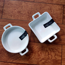 Dĩa sứ đựng gia vị 2 quai Casa Zen designed by Lock&Lock SLT694