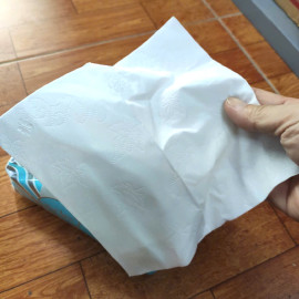 Thùng 20 gói Giấy rút đa năng cao cấp Hoa Cúc 4 lớp MyLan (400 tờ/gói)