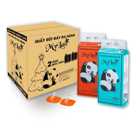 Giấy rút đáy đa năng Gấu trúc Mylan 330 tờ/xách