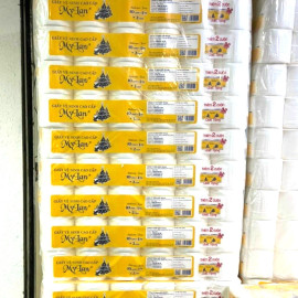Giấy vệ sinh cao cấp Gấu thông My Lan 4 lớp (12 cuộn có lõi)