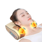 Gối massage cổ vai gáy hồng ngoại Okato Seka Nhật Bản 6 chức năng