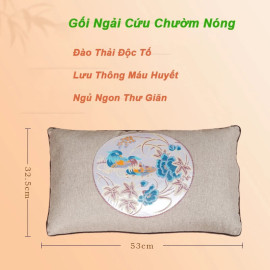 Gối thảo dược ngải cứu cắm điện Seka SK750 massage thư giãn