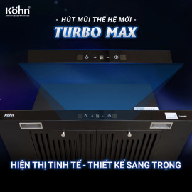 Máy hút mùi Kohn KB3 Turbo Max điều khiển cảm ứng, bảo hành 2 năm