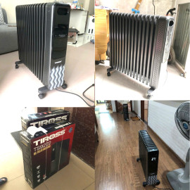 Máy sưởi dầu 15 thanh Tiross TS9222 công suất 2800W kèm khiển từ xa