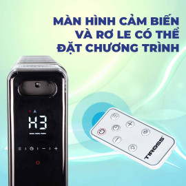 Máy sưởi dầu 15 thanh Tiross TS9222 công suất 2800W kèm khiển từ xa