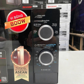 Lò vi sóng Sharp R-2030E-CH dung tích 20L công suất 800W, khoang lò thép không gỉ