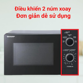 Lò vi sóng Sharp R-2030E-CH dung tích 20L công suất 800W, khoang lò thép không gỉ