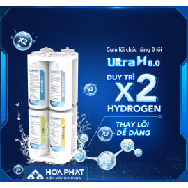 Máy lọc nước Hydrogen ion Kiềm nóng lạnh Funiki FP605A, 13 lõi
