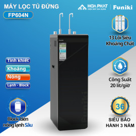 Máy lọc nước RO nóng lạnh Funiki FP604N, 13 lõi, 20L/h, bảo hành 36 tháng