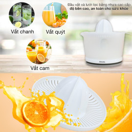 Máy vắt cam Philips HR2738/00 công suất 25W, bảo hành 24 tháng chính hãng