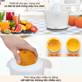 Máy vắt cam Philips HR2738/00 công suất 25W, bảo hành 24 tháng chính hãng