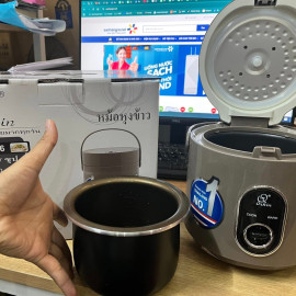 Nồi cơm điện mini Thái Lan Orkin OR96 dung tích 0.6L, lòng phủ Ceramic giữ nhiệt tốt