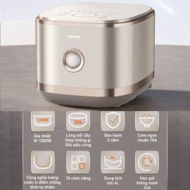 Nồi cơm điện cao tần ruột Inox chống dính tự nhiên 1.5L Joyoung JNRC-401