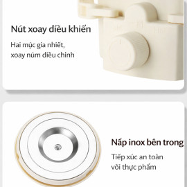 Nồi nấu điện mini đa năng Besky Kettle KN-1008 dung tích 0.8L, công suất 800W