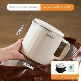 Nồi nấu điện mini đa năng Besky Kettle KN-1008 dung tích 0.8L, công suất 800W