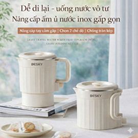 Nồi nấu điện mini đa năng Besky Kettle KN-1008 dung tích 0.8L, công suất 800W