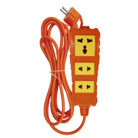 Ổ cắm điện 3 cửa lõi sứ có dây Ominsu Q3500C 3500w dây 3m, bảo hành 2 năm