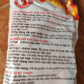 Ổ cắm điện 3 cửa lõi sứ có dây Ominsu Q3500C 3500w dây 10m, bảo hành 2 năm