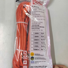 Ổ cắm điện 3 cửa lõi sứ có dây Ominsu Q3500C 3500w dây 3m, bảo hành 2 năm