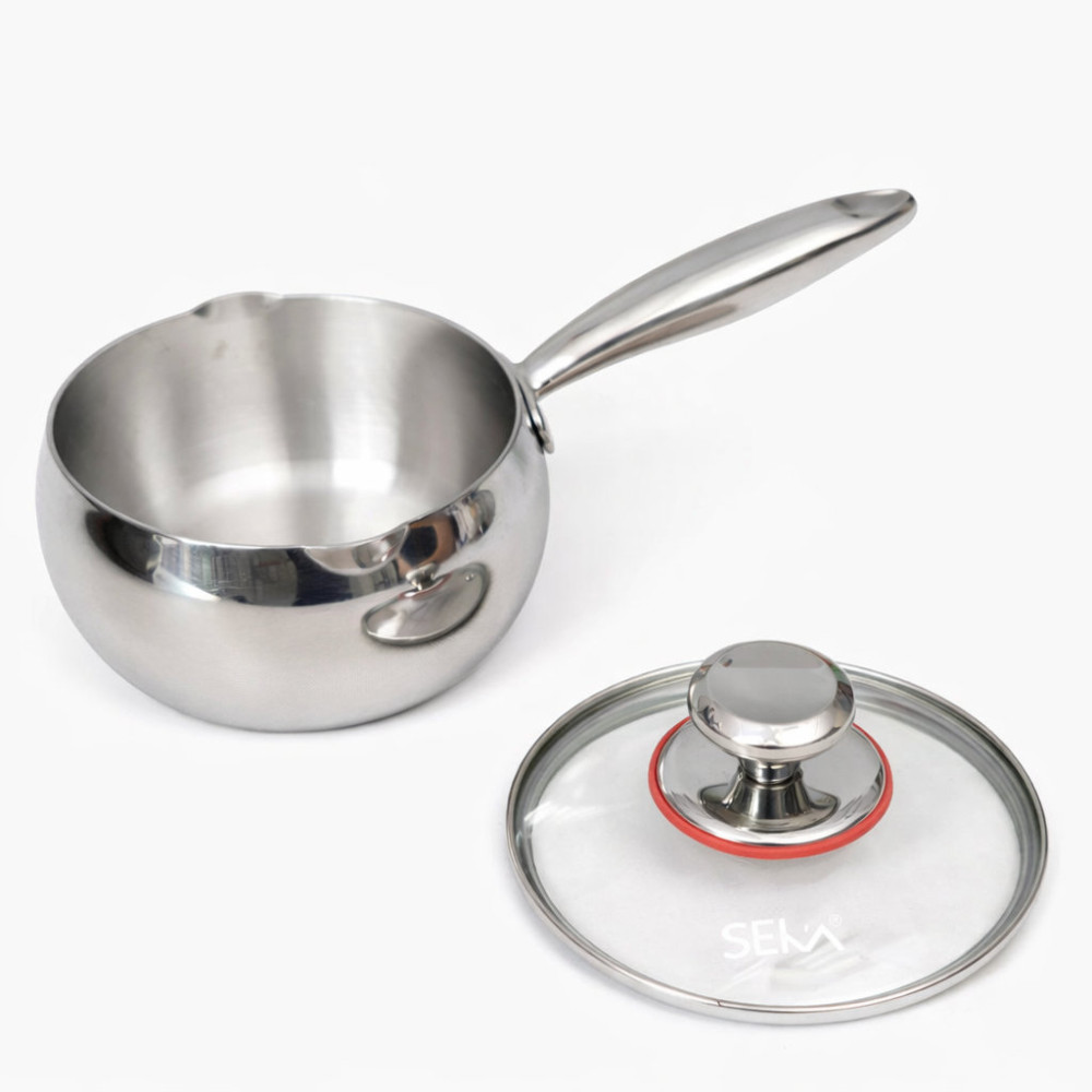 Quánh inox 304 đúc liền khối Seka 14cm SKM3844 xuất Nhật