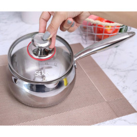 Quánh inox 304 đúc liền khối Seka 14cm SKM3844 xuất Nhật