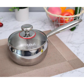 Quánh inox 304 đúc liền khối Seka 14cm SKM3844 xuất Nhật