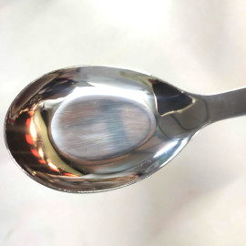 Thìa phở inox cao cấp S60613 dài 16.5x4.6cm đáy phẳng